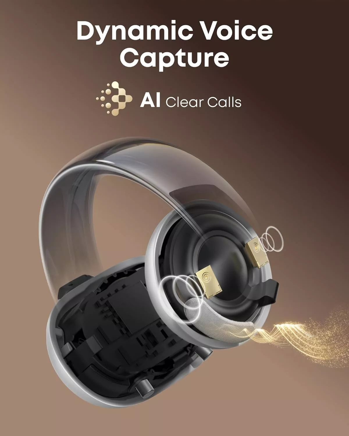 Casti Ai Casti true wireless Soundcore AeroClip Open-Ear Clip-On, 4 M...