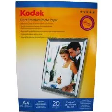 Hartie foto Kodak A4 RC Ultra Premium High Glossy 270g/mp pachet 20 coli, [],erefill.ro