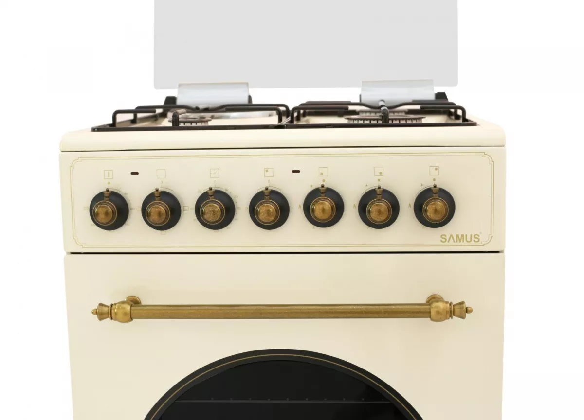 Aragaz SAMUS 3ARZ GAZ 1 ELECTRIC, Rustic, Vintage beige