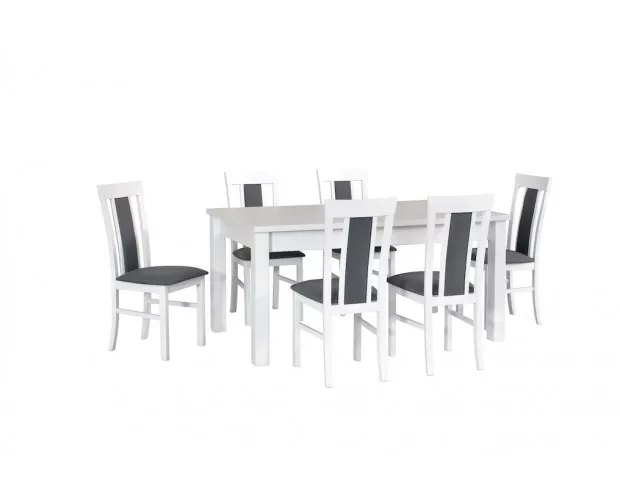 Set M2B14 masa cu 4 scaune albe