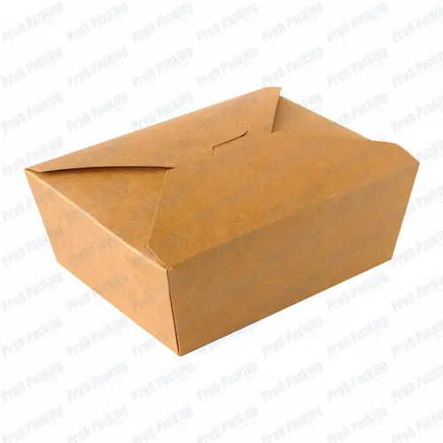 Cutie meniu kraft M 1400ml 50buc/set, [],profipacking.ro