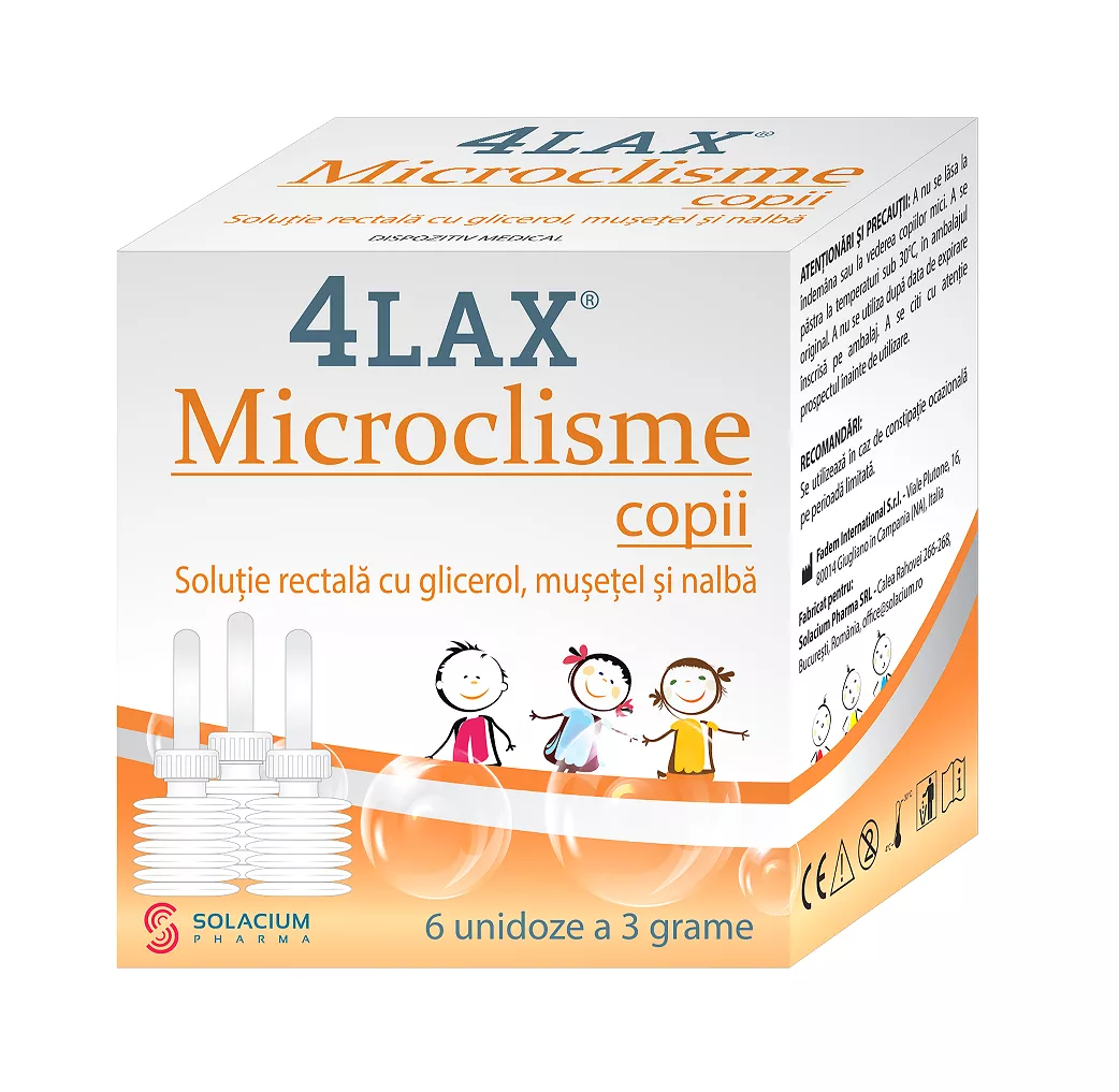 4Lax Microclisme copii x 6unidz, [],remediumfarm.ro