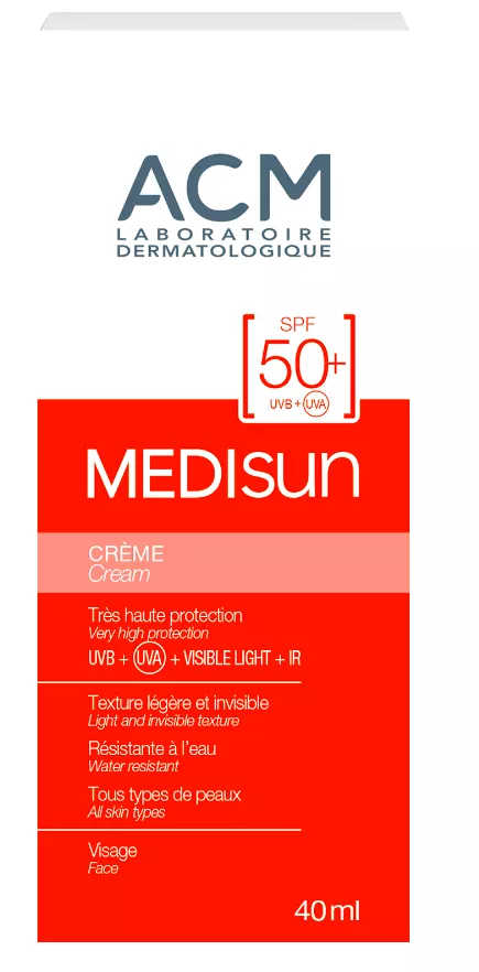 Medisun Crema fata SPF50+, 40 ml, ACM, [],remediumfarm.ro