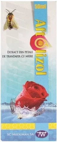 Aftolizol extract din petale de trandafir cu miere, 50 ml, Meduman, [],remediumfarm.ro