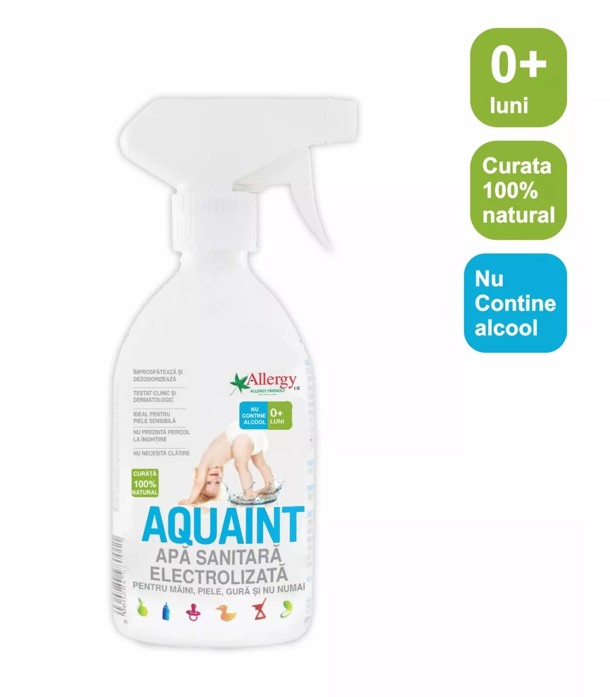 Apa dezinfectanta spray, 500 ml, Aquaint, [],remediumfarm.ro
