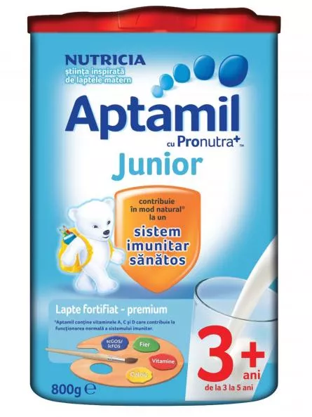 Lapte praf  Aptamil Junior 3+, 800g, Nutricia, [],remediumfarm.ro