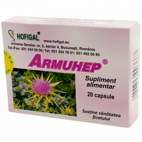 Armuhep, 20 capsule, Hofigal, [],remediumfarm.ro