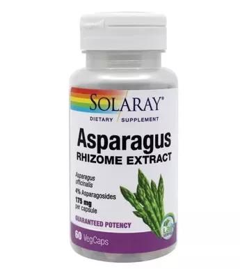 Asparagus Solaray, 60 capsule, Secom, [],remediumfarm.ro