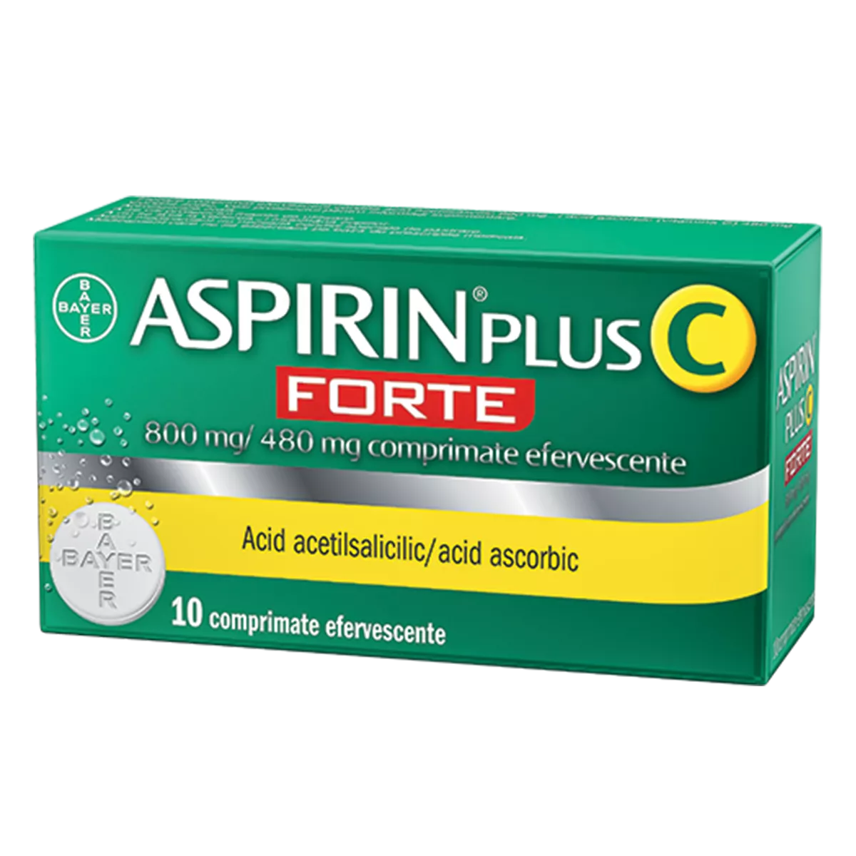 Aspirin Plus C Forte 800/480mg 10cp.eff, [],remediumfarm.ro