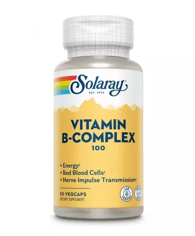 B-Complex 100 Solaray, 50 capsule, Secom, [],remediumfarm.ro