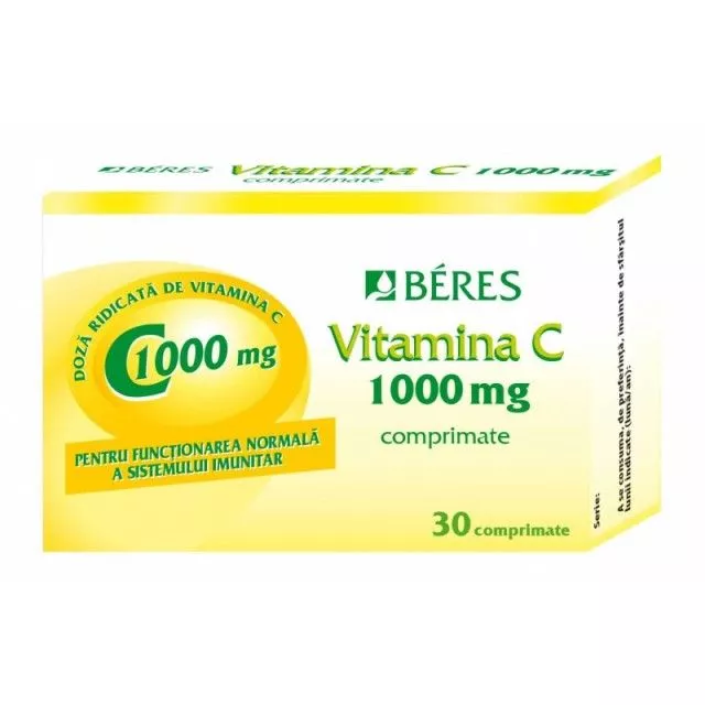 BERES Vitamina C 1000mg x 30cp, [],remediumfarm.ro