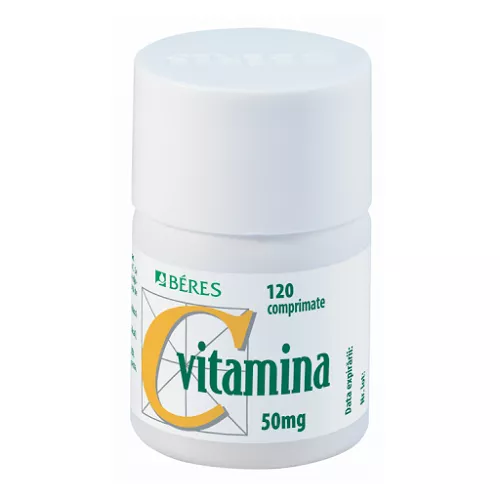Vitamina C 50 mg, 120 comprimate, Beres, [],remediumfarm.ro