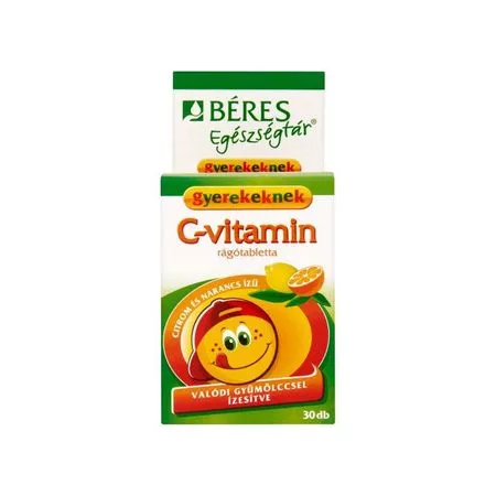 BERES Vitamina C junior 50mg x 30cp.mast, [],remediumfarm.ro