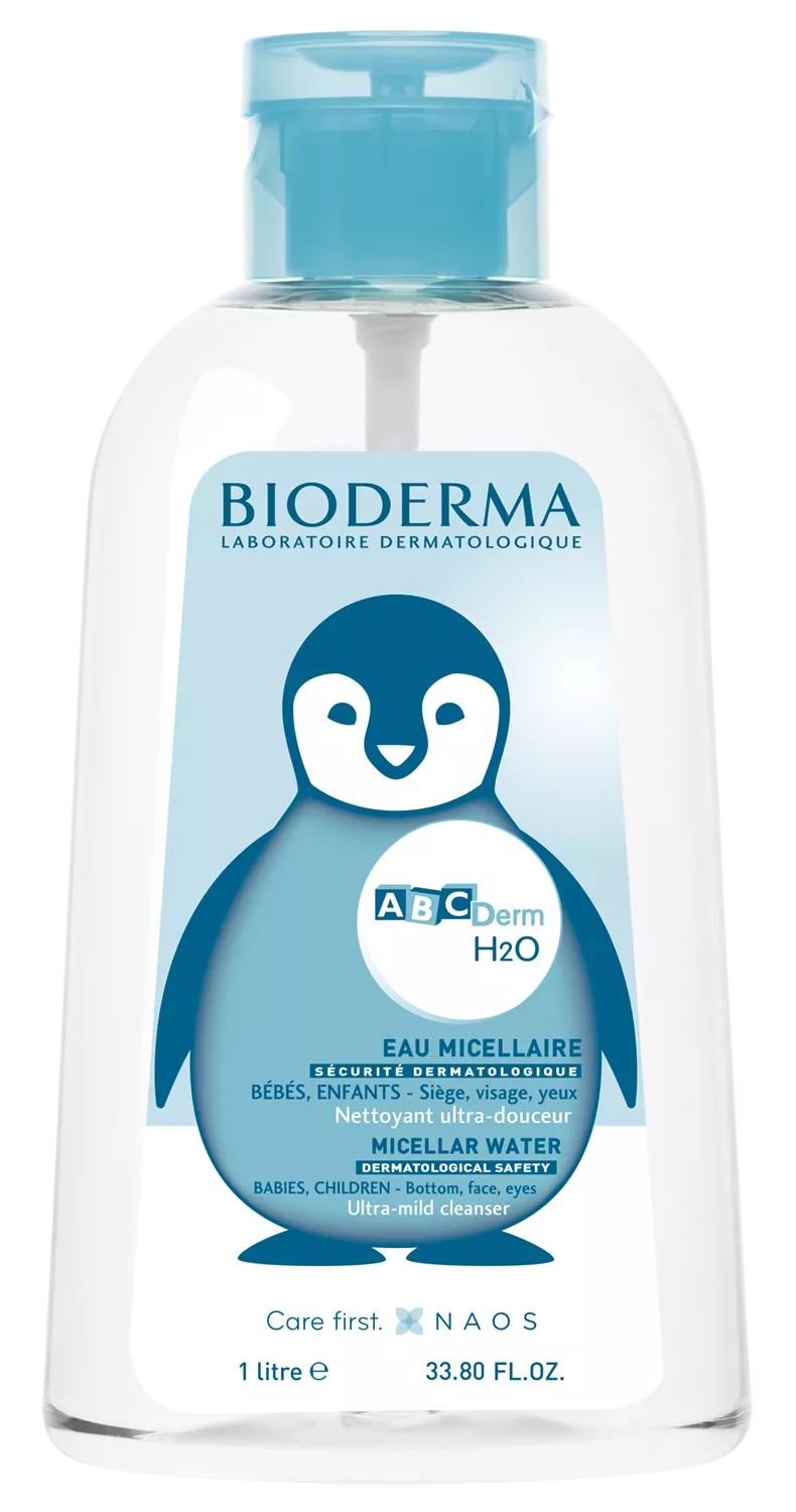 BIODERMA ABCderm H2O solutie micelara 1000ml pompa inversa, [],remediumfarm.ro