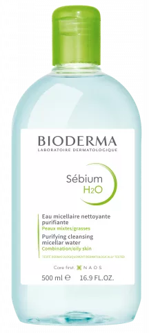 Solutie micelara ten mixt si gras H2O Sebium, 500 ml, Bioderma, [],remediumfarm.ro