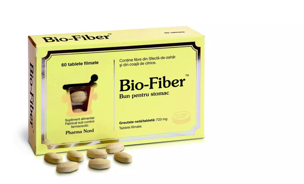 Bio-Fiber x 60cpr (PharmaNord), [],remediumfarm.ro