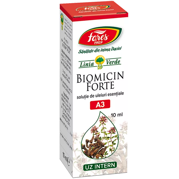 Ulei Biomicin Forte, A3, 10 ml, Fares, [],remediumfarm.ro