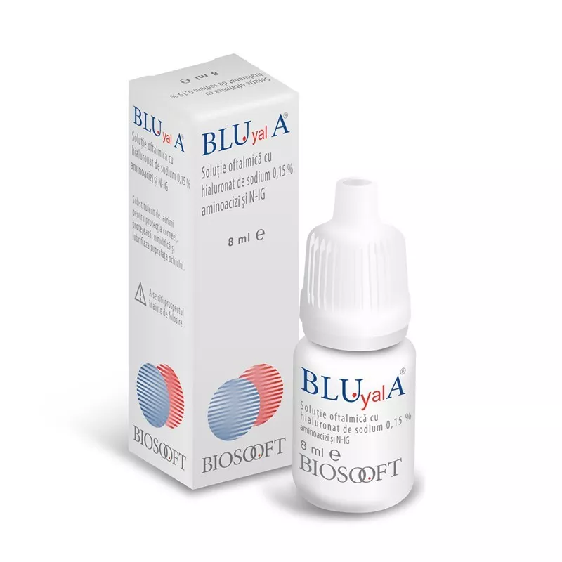 Blu Yal A solutie oftalmica, 8 ml, BioSooft, [],remediumfarm.ro