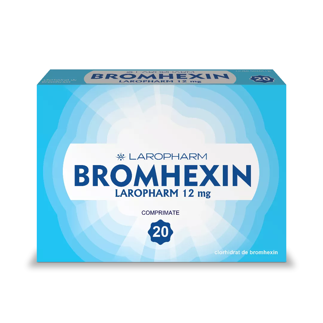 Bromhexin 12mg, 20 comprimate, Laropharm, [],remediumfarm.ro
