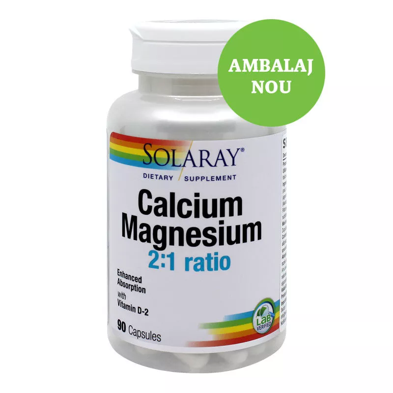 Calcium Magnesium VitD, 90cps, Secom, [],remediumfarm.ro