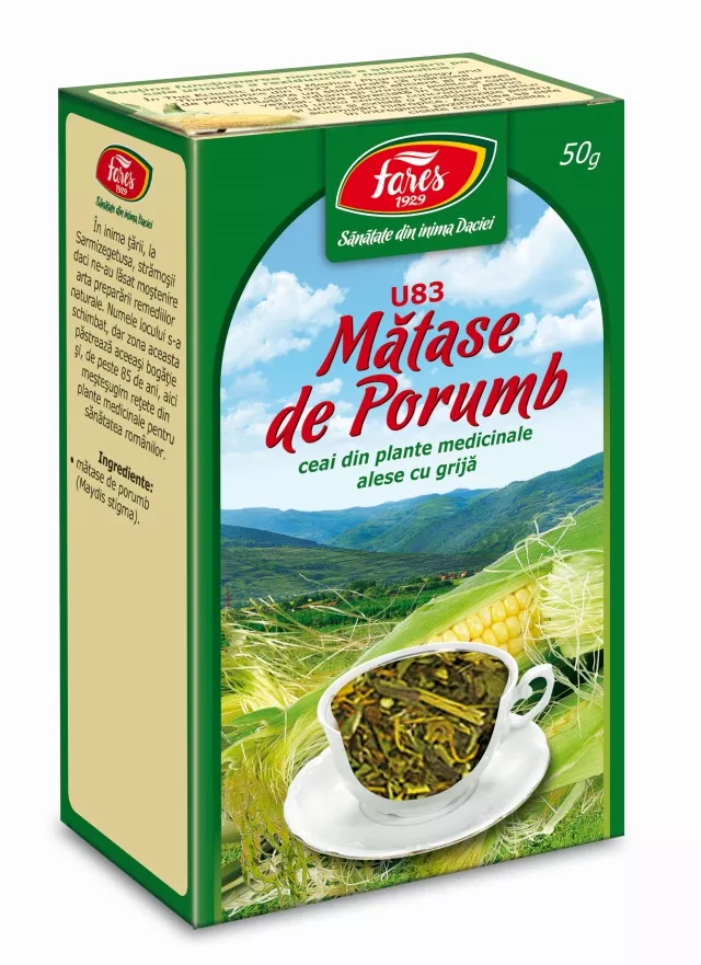 Ceai matase porumb x 50g (Fares), [],remediumfarm.ro