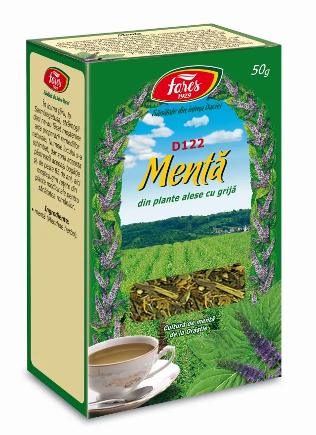 Ceai menta x 50g (Fares), [],remediumfarm.ro