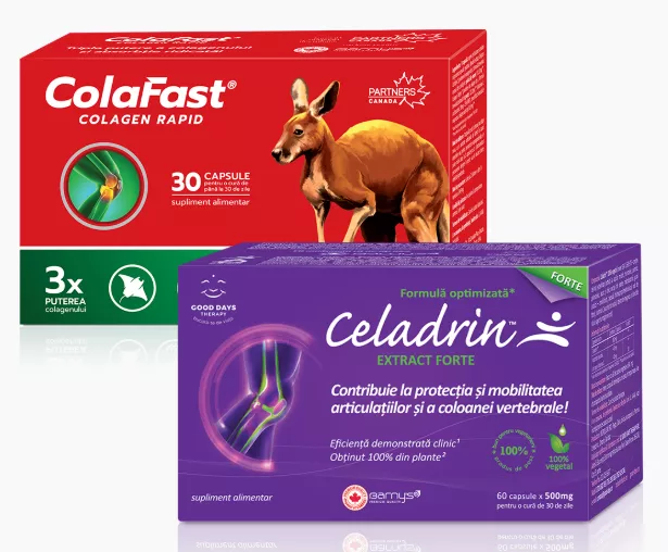 Celadrin extract forte 60cps+ColaFast Colagen Rapid  30cps-cadou, [],remediumfarm.ro