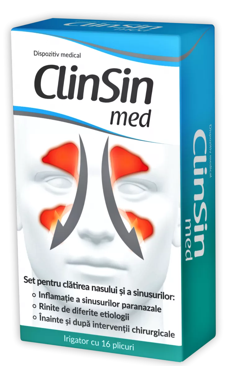 Clinsin Med, 16 plicuri + irigator, Zdrovit, [],remediumfarm.ro
