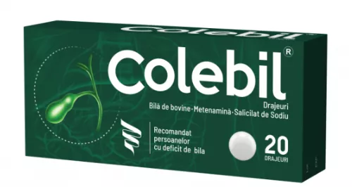 Colebil, 20 drajeuri, Biofarm, [],remediumfarm.ro