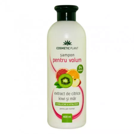 Sampon pentru volum cu extract de citrice, kiwi si mar, 400 ml, Cosmetic Plant, [],remediumfarm.ro