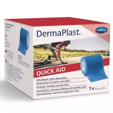 DermaPlast bandaj elastic spuma auto-adeziv 6cm x 2m (Hartmann), [],remediumfarm.ro