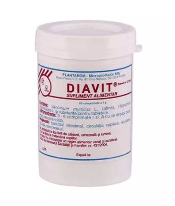 Diavit, 60 capsule, Platarom, [],remediumfarm.ro