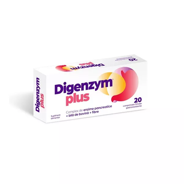 Digenzym plus, 20 comprimate filmate, Labormed, [],remediumfarm.ro
