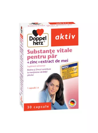 Substante vitale pentru par, 30 capsule, Doppelherz, [],remediumfarm.ro