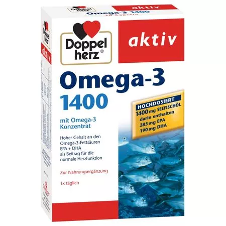 DOPPELHERZ Aktiv Omega 3 1400mg x 30cps, [],remediumfarm.ro