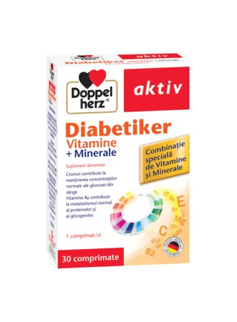 DOPPELHERZ Diabetiker vitamine, 30cp, [],remediumfarm.ro