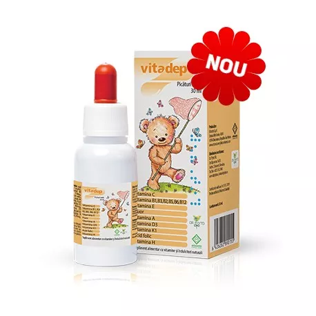 Vitadep picaturi orale 12luni+, 30 ml, Dr. Phyto, [],remediumfarm.ro