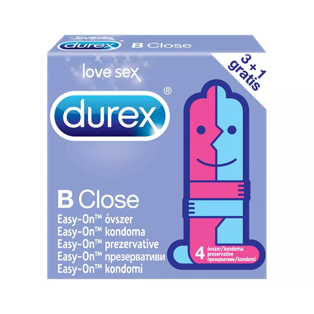 DUREX B Close x 3buc + 1buc gratis, [],remediumfarm.ro