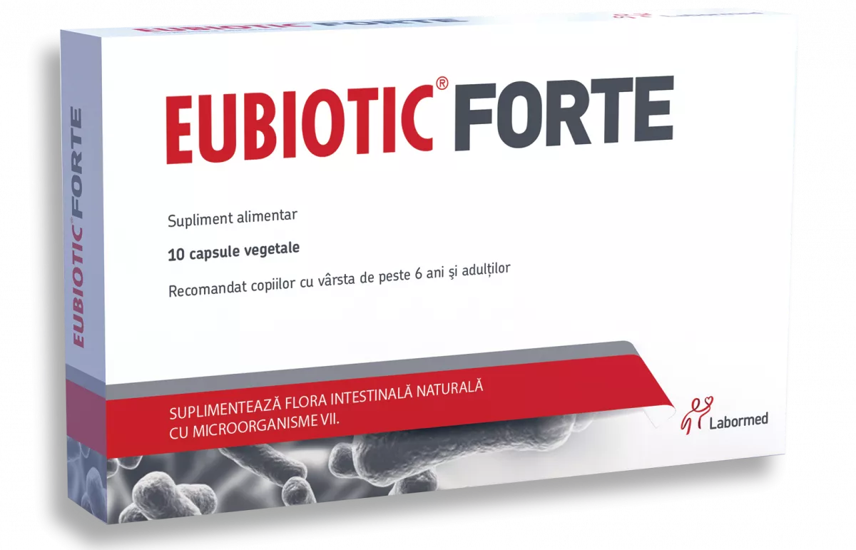 Eubiotic Forte, 10 capsule vegetale, Labormed, [],remediumfarm.ro