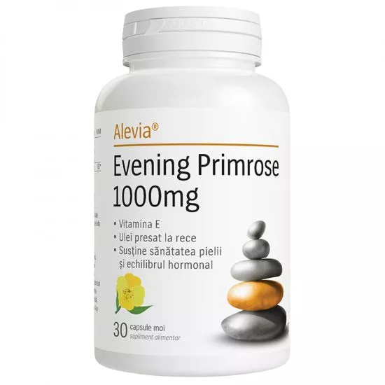 Evening Primrose 1000 mg, 30 capsule, Alevia, [],remediumfarm.ro