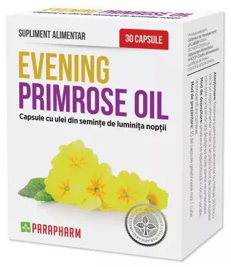 Evening Primrose Oil, 30 capsule, Parapharm, [],remediumfarm.ro