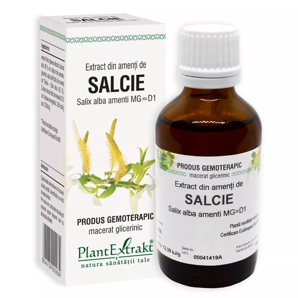 Extract din amenti de salcie, 50 ml, PlantExtrakt, [],remediumfarm.ro