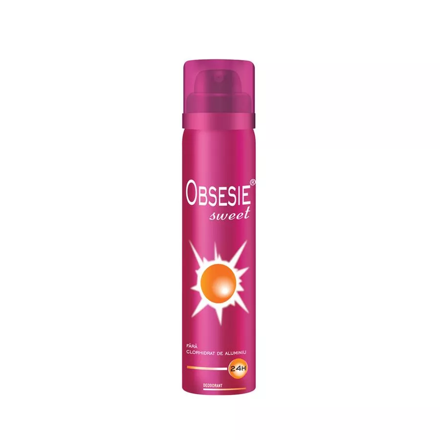Deodorant spray Obsesie Sweet, 75 ml, Farmec 3784, [],remediumfarm.ro