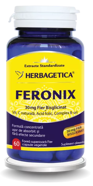 Feronix x 60cps.vegetale (Herbagetica), [],remediumfarm.ro