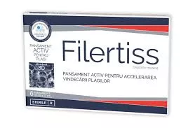 Filertiss Pansament Activ 10x10cm x 6buc (Zdrovit), [],remediumfarm.ro