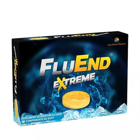 FluEnd Extreme, 16 comprimate de supt, Sun Wave, [],remediumfarm.ro