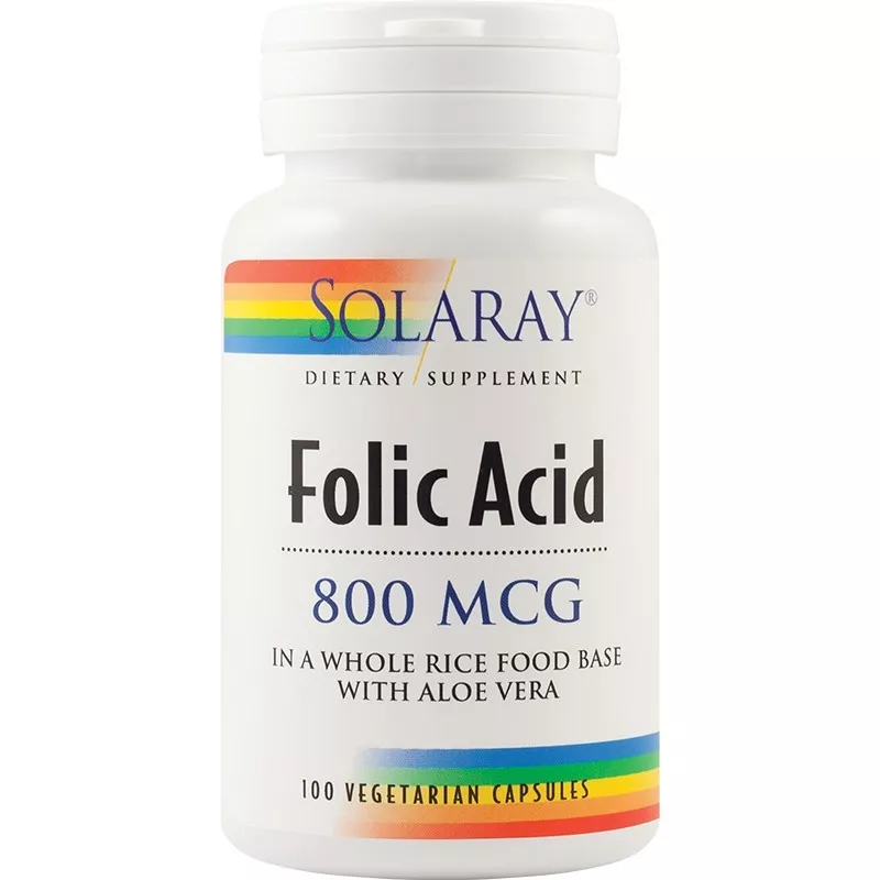 Folic acid 800mcg x 100cps (Secom), [],remediumfarm.ro