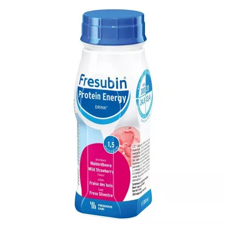 Bautura Fresubin Protein Energy cu aroma de fragi 1,5Kcal, 200ml, Fresenius Kabi, [],remediumfarm.ro