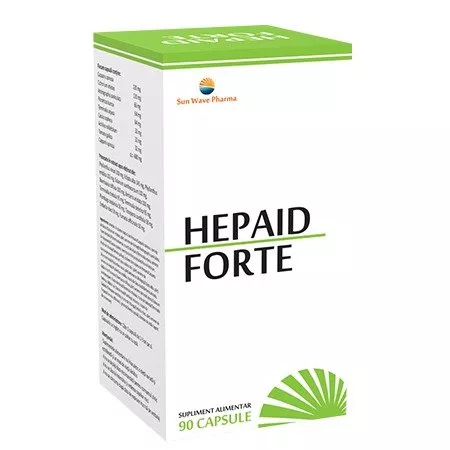 Hepaid Forte, 90 capsule, Sun Wave, [],remediumfarm.ro
