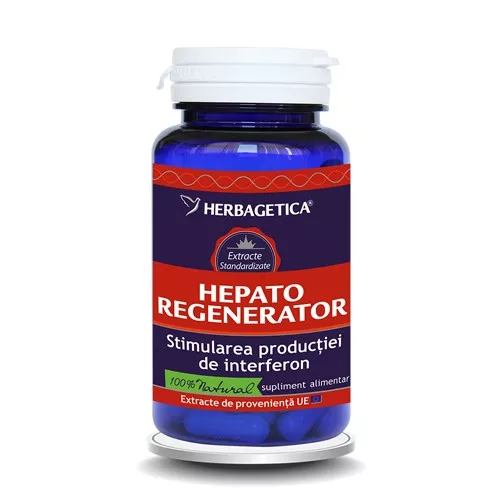 Hepato Regenerator x 60cps (Herbagetica), [],remediumfarm.ro